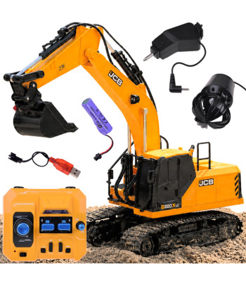 Nuotoliniu būdu valdomas JCB vikšrinis ekskavatorius su 3 antgaliais RC0790