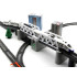 Ilgas modernus elektrinis traukinukas vaikams RC0464, 914 cm