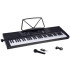 Klasikinis keyboardas su mikrofonu ir medžio faktūros klavišais, 61 klavišas, IN0184