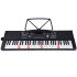 Klasikinis keyboardas su mikrofonu ir medžio faktūros klavišais, 61 klavišas, IN0184