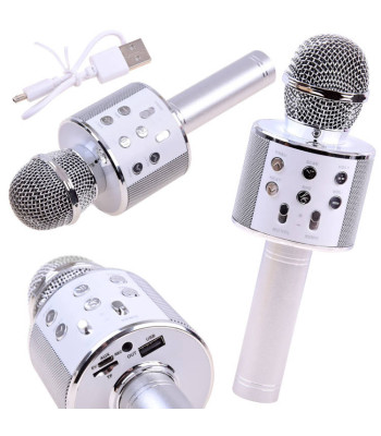 Belaidis karaokės mikrofonas su garsiakalbiu, balso moduliacija ir Bluetooth IN0136