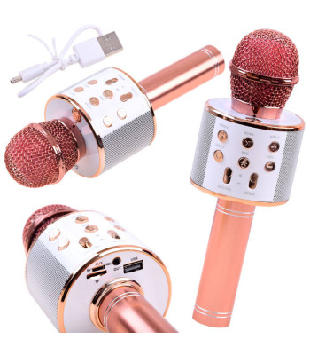Belaidis karaoke mikrofonas su garsiakalbiu, balso moduliacija ir Bluetooth IN0136