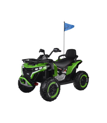 Vaikiškas akumuliatorinis keturratis, žalias 4x4 PA0328