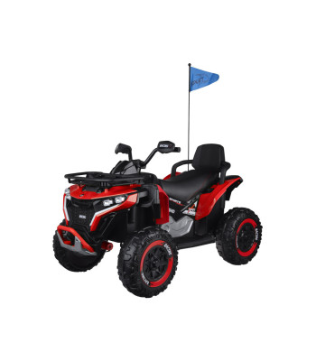 Akumuliatorinis vaikiškas keturratis 4x4, raudonas PA0328