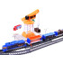Elektrinis krovininis traukinys CARGO su kranu, 4 vagonais ir bėgiais RC0779, 670 cm