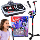 Vaikiška DJ konsolė su mikrofonu, disko rutuliu, karaoke ir Bluetooth, IN0196