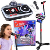 Vaikiška DJ konsolė su mikrofonu, disko rutuliu, karaoke ir Bluetooth, IN0196