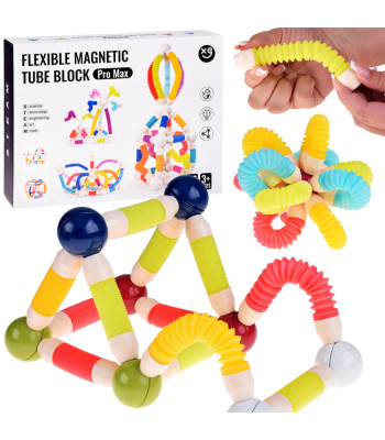 Elastingi magnetiniai konstravimo vamzdeliai Tube Block 36 elem ZA5813