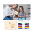 Medinė Montessori varstymo dėlionė, 4 gyvūnėlių šablonai su siūlais ZA6543