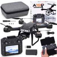 Dronas su HD kamera, ekranu valdomu pultu, kliūčių apėjimu ir dėklu A19P RC0774