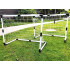 Futbolo vartų rinkinys vaikams su 2 vartais, 2 kamuoliais ir pompa, SP0886, 95 × 70 × 48 cm