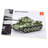 Techninių kaladėlių rinkinys tankui T-34-85, lenkiškas modelis, 604 elementai, 604ele ZA5675