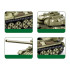 Techninių kaladėlių rinkinys tankui T-34-85, lenkiškas modelis, 604 elementai, 604ele ZA5675