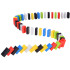 Spalvotas domino vaikams, 100 elementų, edukacinis žaislas ZA6290, 3 x 1,5 x 1 cm