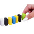 Spalvotas domino vaikams, 100 elementų, edukacinis žaislas ZA6290, 3 x 1,5 x 1 cm