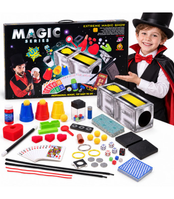 Magijos rinkinys – magiški triukai, iliuzijos, kortos, kauliukai ir priedai ZA6455