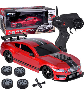 Nuotoliniu būdu valdomas RC driftinis automobilis su dūmų efektu ir LED apšvietimu, 4x4, RC0696, 1:16, 28 x 12 x 9 cm