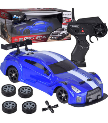 Nuotoliniu būdu valdomas RC drift automobilis 4x4 su dūmų efektu ir LED apšvietimu, RC0696, 1:16, 28 x 12 x 9 cm