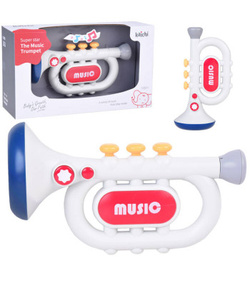 Interaktyvi trimito tipo dūdelė vaikams, 3 žaidimo režimai, muzikinis instrumentas ZA5446