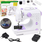 Mini siuvimo mašina vaikams, 12 dygsnių, pedalas, LED, ZA6432, SM-505A