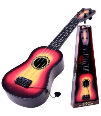 Žaislinė gitara su metalinėmis stygomis ir plunksnele IN0095 54,5 × 16,5 × 5,5 cm