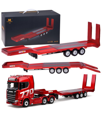 Nuotoliniu būdu valdoma platforminė puspriekabė Scania, 1:18, Huina 1502 RC