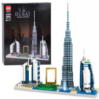 Konstrukciniai blokeliai „Dubajaus panorama“ – garsūs miesto pastatai ZA6269 3000+ele