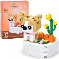 Konstrukcinės kaladėlės „Šuneliai ant pagrindo“ – Shiba Inu, 210 elementų, ZA6620 H