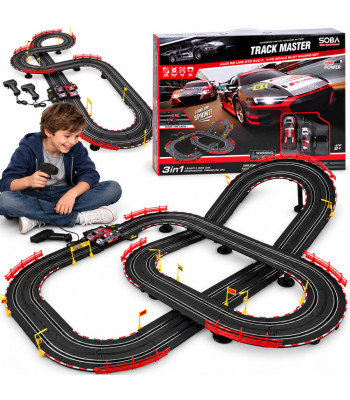 Elektrinė slot racing lenktynių trasa, 2 automobiliai, Audi R8 LMS GT3 EVO II, 525 cm, 1:43, RC0776