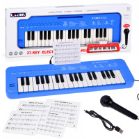 Elektroninis keyboardas vaikams su mikrofonu IN0190, 37 klavišai