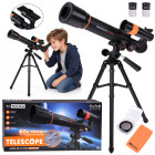 Astronominis teleskopas vaikams su metaliniu stovu LUNETA ZA6300 18x 60x