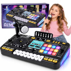 Interaktyvus DJ mikseris vaikams su mikrofonu ir apšvietimu ZA6303