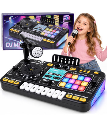Interaktyvus DJ mikseris vaikams su mikrofonu ir apšvietimu ZA6303