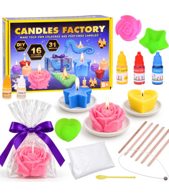 Kūrybinis rinkinys žvakėms gaminti „Candles Factory“ – kvapnios ir spalvingos ZA6579