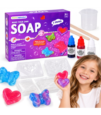 Kūrybinis DIY muilo gamybos rinkinys „Muilo dirbtuvės“ – kvapus ZA6556