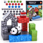 Magnetiniai konstravimo kubeliai PANDA – kubeliai ir pikseliai, 41 elementas, ZA6604