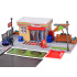 Miesto rinkinys su degaline, parduotuve, keliu, stovėjimo aikštele ir 2 automobiliais ZA6282