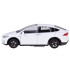 Baltas metalinis pulteliu valdomas automobilis su LED žibintais ir dūmų efektu – Tesla Model X RC0772, 1:22
