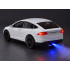 Baltas metalinis pulteliu valdomas automobilis su LED žibintais ir dūmų efektu – Tesla Model X RC0772, 1:22