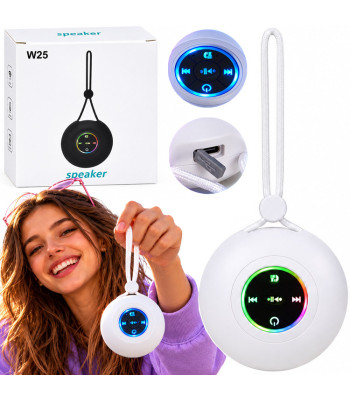 Belaidė nešiojamoji Bluetooth kolonėlė su pakabinimo kilpele ir rgb apšvietimu IN0195