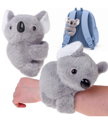 Pliušinė apyrankė – pilka koala, minkšta ir lanksti, ZA6260