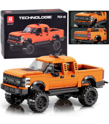 Konstravimo kaladėlių rinkinys – oranžinis visureigis pikapas, 423 dalys, ZA6631