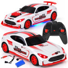 Nuotoliniu būdu valdomas transformuojamas automobilis su šviesomis, 1:16, 15 km/h, RC0757