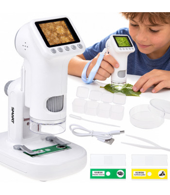Skaitmeninis mikroskopas vaikams su LCD ekranu ir 1600x didinimu, 1080P, ES0030