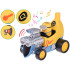 Žaislinis minionas bananiniame automobilyje su šviesomis, garsais ir vibracija ZA5941