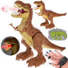 Gestais ir pulteliu valdomas riaumojantis, šviečiantis dinozauras, 2 viename, RC0625 BR