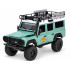 Nuotoliniu būdu valdomas visureigis Land Rover Defender 110, žalias, 4WD, 2,4 GHz, 1:18, MN-111, RC0762