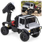 Nuotoliniu būdu valdomas visureigis, 4WD, LED, sidabrinis, U4000 MN-333, 1:18