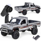 Nuotoliniu būdu valdomas sidabrinis Toyota Land Cruiser pikapas 4×4, RC0764, 1:12