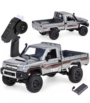 Nuotoliniu būdu valdomas sidabrinis Toyota Land Cruiser pikapas 4×4, RC0764, 1:12